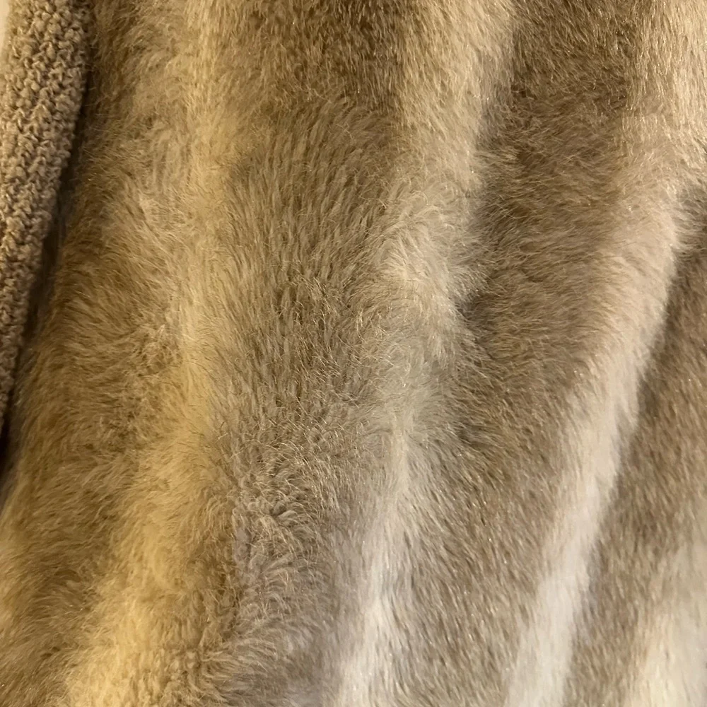 Esprit Cream vintage wool/faux fur union made Teddy Jacket 70’s - Picture 10 of 11